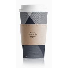 温暖棕色咖啡杯