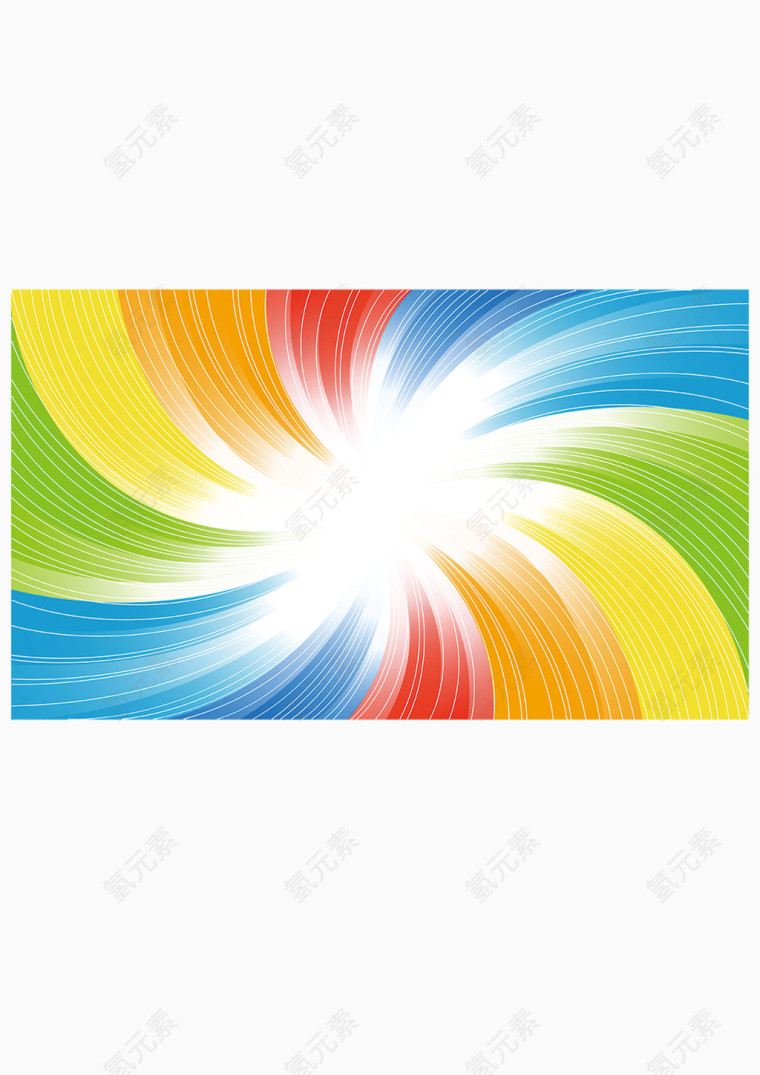 科技多彩流线型背景