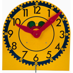 黄色儿童玩具时钟