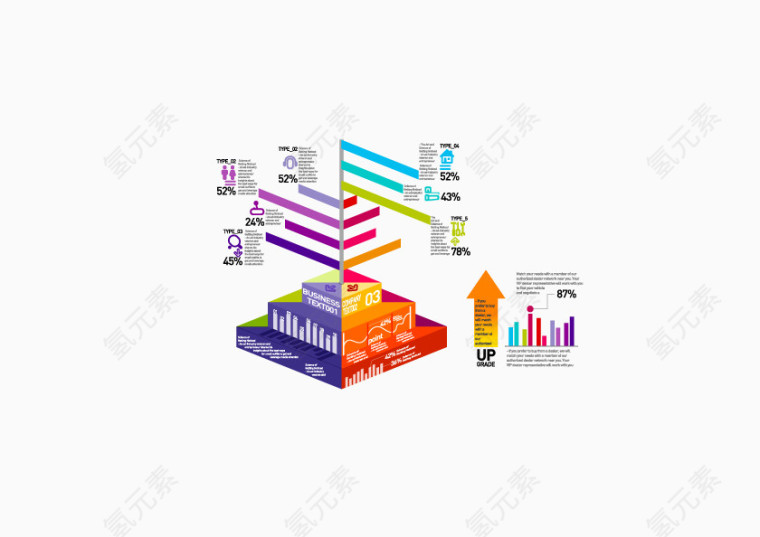 矢量数据分析元素