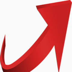 城市文明创建红色箭头图标