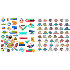 现代创意标签矢量素材