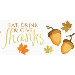 矢量感恩节装饰