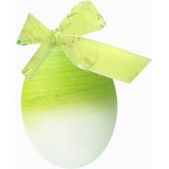 绿色蝴蝶结彩带蛋