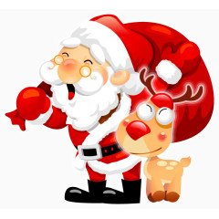 矢量卡通圣诞老人