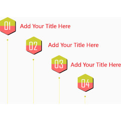 红黄色PPT设计元素