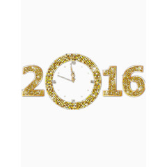 矢量金钟二零一六艺术字免费图片