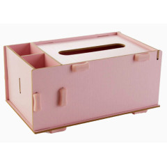 粉红色纸巾盒