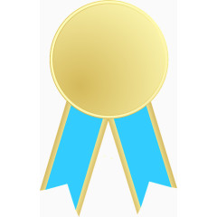 奖牌 荣誉 蓝色