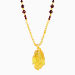 爱华尚白菜项链