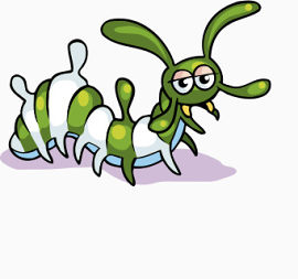 卡通毛毛虫奇怪