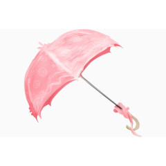 粉红色雨伞