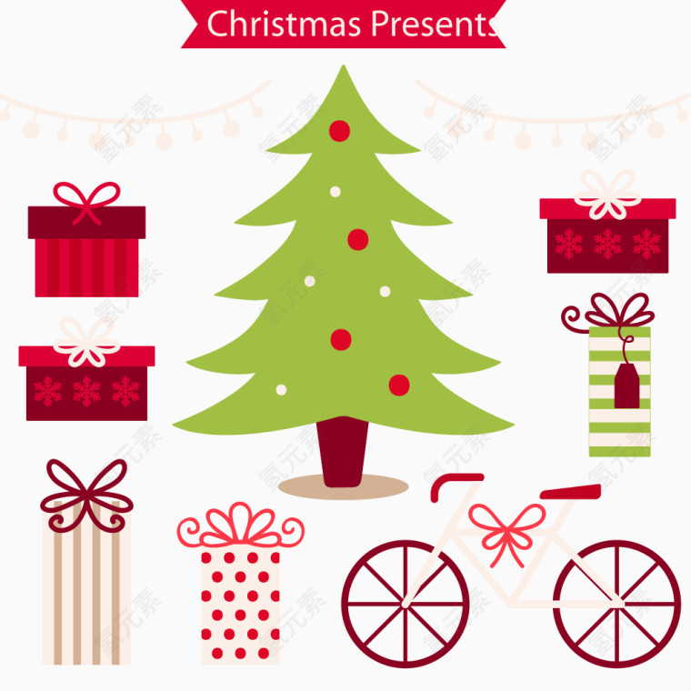 矢量圣诞节礼物