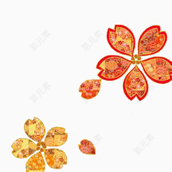 樱花日式花纹
