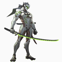 守望先锋岛田源氏游戏原画