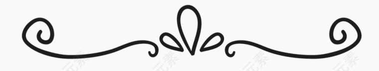 手绘黑白装饰画