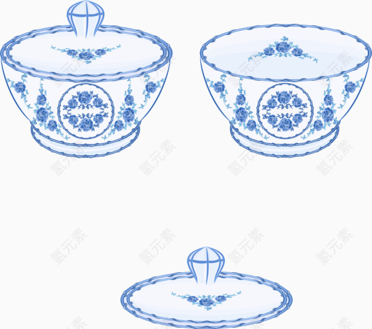 青花瓷器