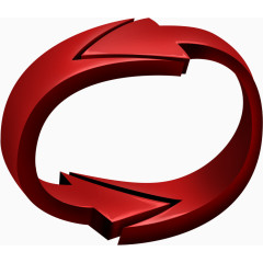 红色科技感箭头