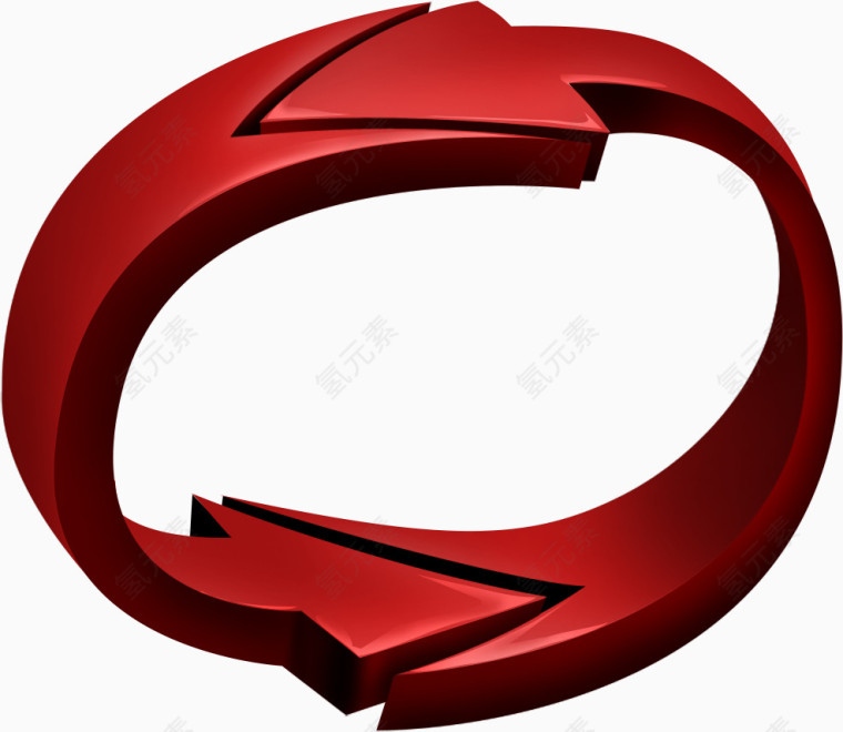 红色科技感箭头