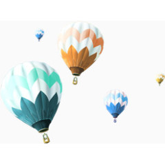 氢气球海报手绘彩色