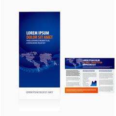 三折页设计矢量素材