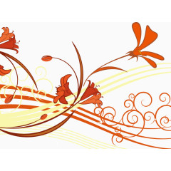 红色清新矢量图片