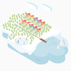矢量冰雪世界