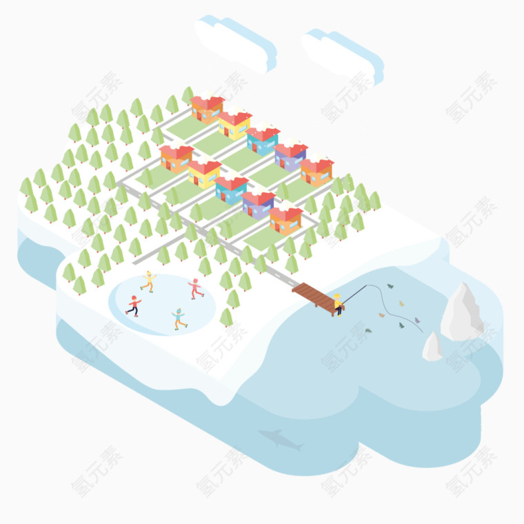 矢量冰雪世界