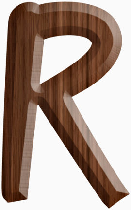 创意大写英文立体字