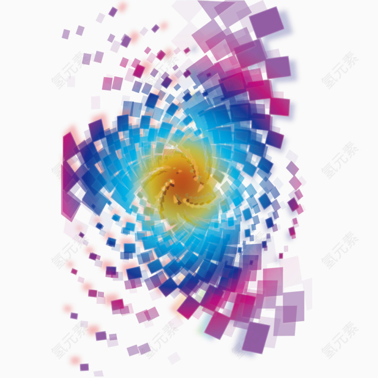 矢量艺术绘画晶片图形