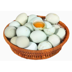 乡下绿壳鸡蛋素材