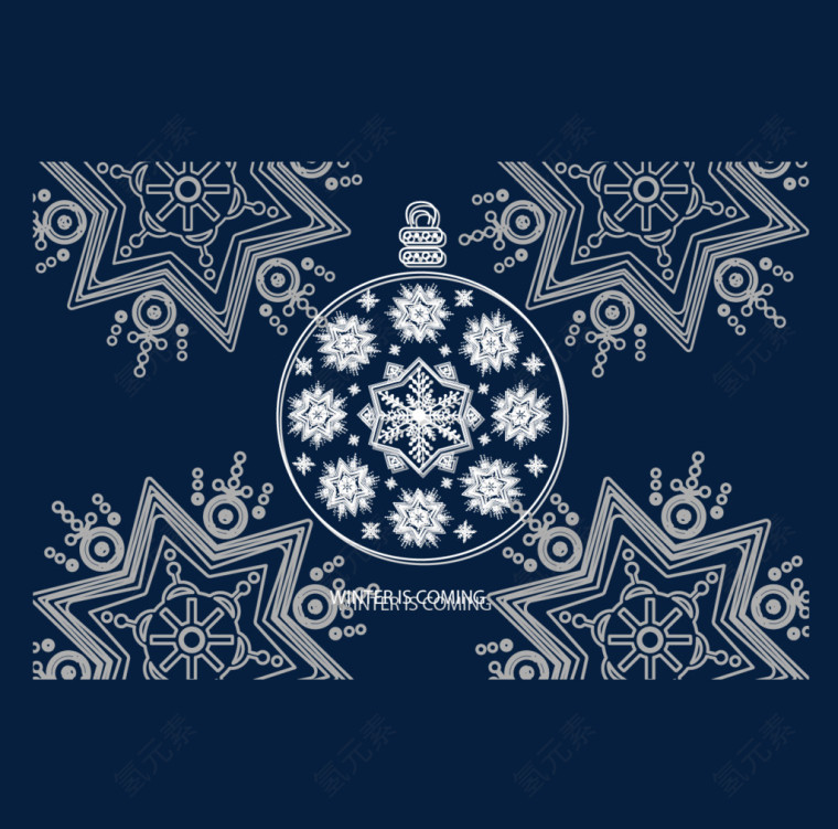 抽象雪花背景