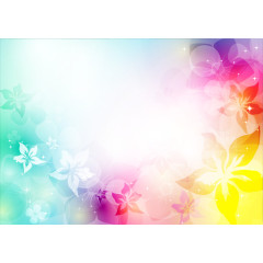 彩色紫荆花背景