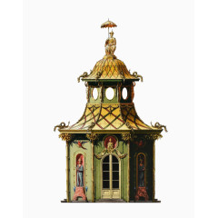 中国风建筑绘画