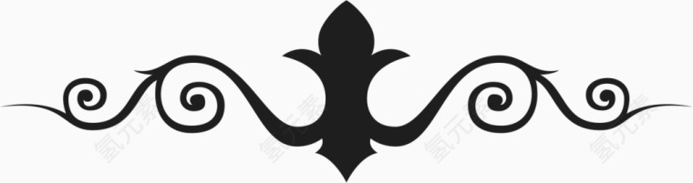 角花底纹花型对称平面图形