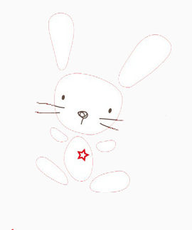 卡通流氓兔免扣素材