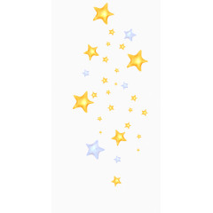 金色星星装饰