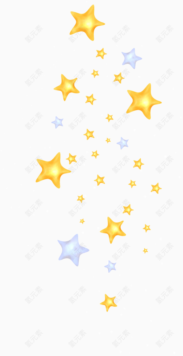 金色星星装饰