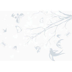 银色飞翔矢量图片