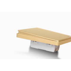 大跷板开关插座，金色开关，质感开关