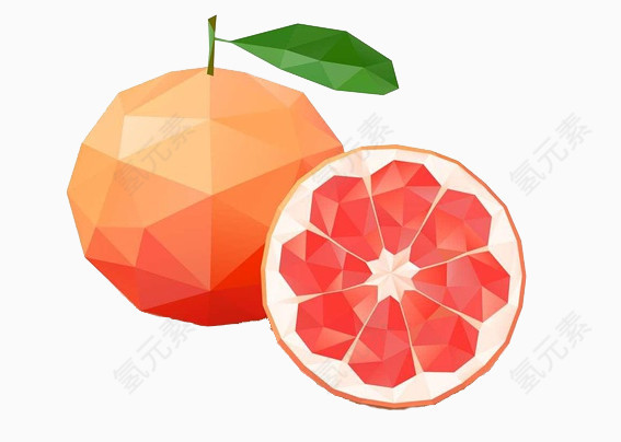 创意橙子水果