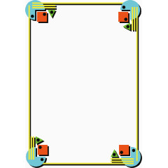 黑色创意边框矢量表格框素材