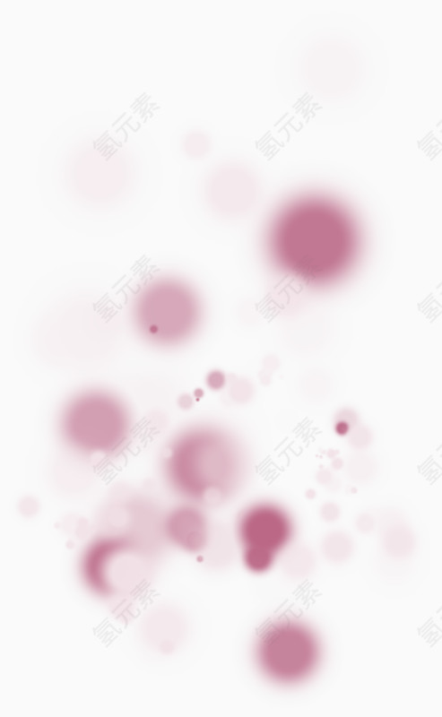粉色半透明毛绒球形
