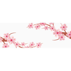 樱花迎春素材