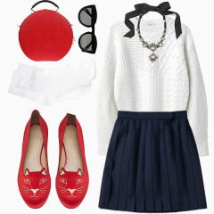 高端时尚服饰简搭