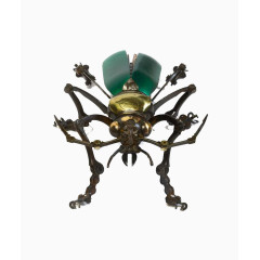 黄金钢铁机械昆虫