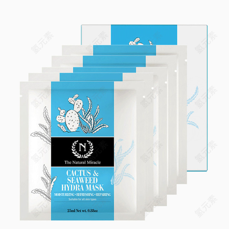 自然奇迹蚕丝补水面膜