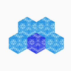 蓝色科技感蜂窝格素材