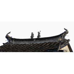中式屋檐素材