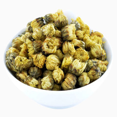 碗装杭白菊花茶图片素材